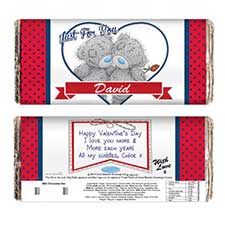 Personalised Me to You Love Heart Couple 100g Chocolate  Bar Image Preview